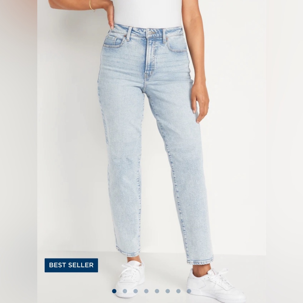 Old Navy High-Waisted OG Loose Jeans for Women Size 6 Regular Light Wash
